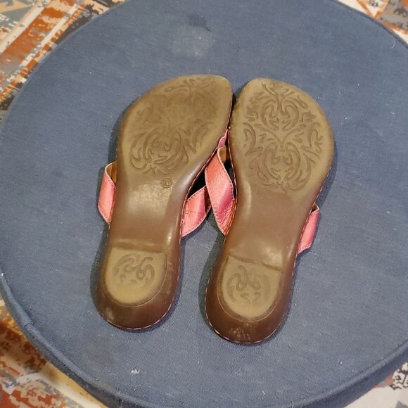 Comfy Pink Flower Merona Sandals Size 10 - Picture 6 of 7